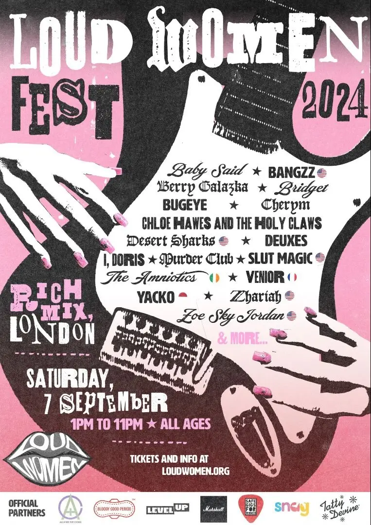 Loud Women Fest 2024 Line-up Poster