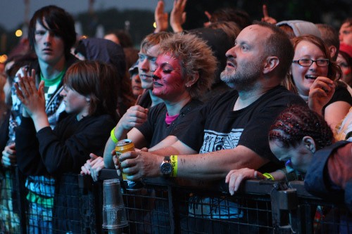 crowd on the barrier at Beautiful Days