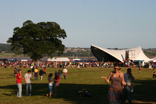 around the festival site