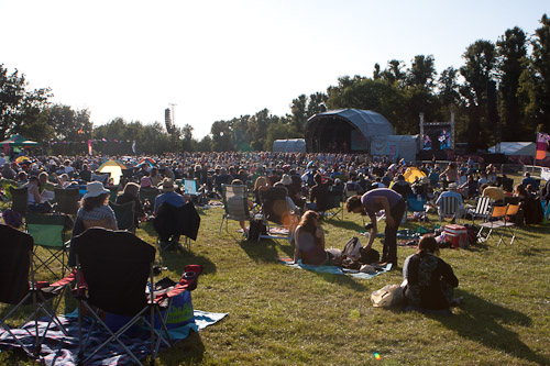 around the festival site