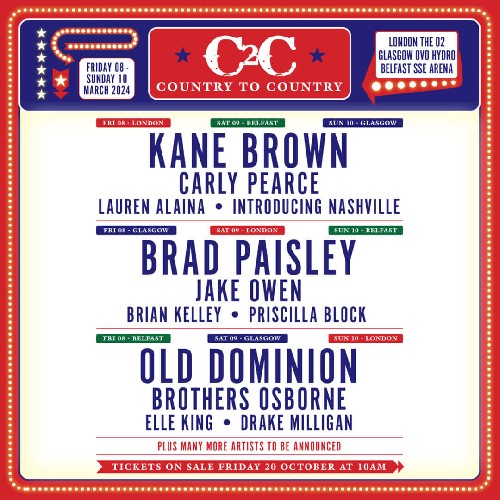 C2C Country to Country 2024 eFestivals
